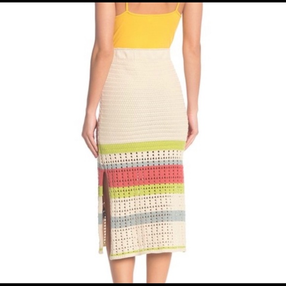 Free People Far From Here Midi Skirt X-Small NWT - Picture 6 of 8